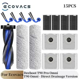 For Ecovacs Deebot T90 Pro Omni/T90 Omni Robot Vacuum Cleaner Parts Main Roller Side Brush Filter Mop Cloth Dust Bag Accessories