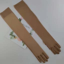 Summer Women UV Sunscreen Elasticity Mesh Driving Sun Glove Sexy Long Lace Fun Flirt Black Silk Thin Arm Sleeve Mitten H98