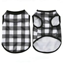 Soft Cat Clothes Breathable Plaid Print Sleeveless Pet Vest Cozy Kitten Shirt For Small Medium Dogs Cats Puppy Sphynx Apparel