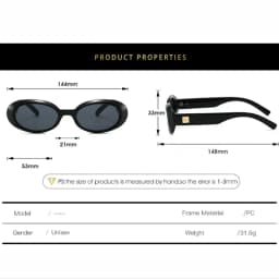 OULYLAN NEW sunglasses small oval frame classic retro men's and women's sunglasses simple street photography fashion glasses