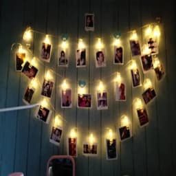 3M 20leds Photo Clip Holder LED String lights For Party holiday New Year Wedding Home Decoration Warm white Fairy lights Battery