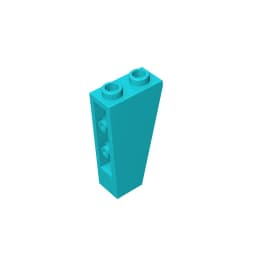 Gobricks GDS-864 Slope, Inverted 75 2 x 1 x 3 compatible with lego 2449 children's DIY Educational Building Blocks Technical