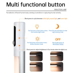 Motion Sensor Light Night Light Desk Lamp Type C Rechargeable Lights Cabinet Lights For Kitchen LED Digital Display Night Lights