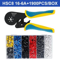 Ferrule Crimping Tool Kit, Wire Ferrule Crimper Plier Kit,Hexagonal Crimpers (0.08-16mm²/AWG28-5) for Wire Ferrules Connectors