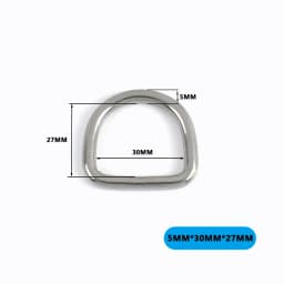 2/5/10Pcs 304# Stainless Steel D Ring Bag Strap Buckle Dog Collar Loop Clasp Webbing Backpack Belt Hook Buckles DIY Accessories