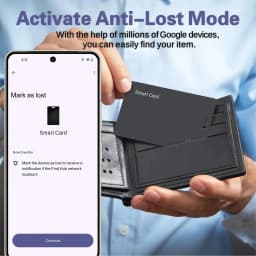 Wallet Finder For Android, Wallet Tracker Card Google App, Wireless Rechargeable Item Locator, Ip68 Smartcard Tracker Tag