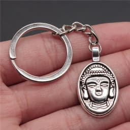 Buddha Keychain Keyring Spiritualist Key Ring Gift For Men Women Friend Car Key Chain Ring Holder Souvenir For Gift