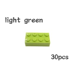 30pcs Bulk Blocks Building Bricks Thick 2X4 Educational Assemblage Construction Toy for Children Size Compatible With Brand 3001