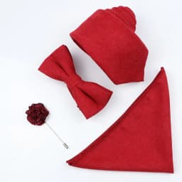 New Solid Color Cotton Men Tie Set Super Soft Suede Necktie Bowtie Suit Vintage Pink Blue Grey For Groom Business Wedding Party