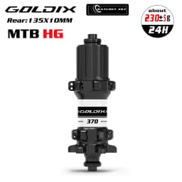 GOLDIX M370 MTB Bike Hub 24H Straight Pull 6-Bolt Disc Brake 36T Ratchet Sealed Bearing Boost HG XD MS Freehub Thru Axle Hubset