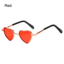 Cute 8CM Miniature Sunglasses Heart Shape Metal Frame Glasses For 14Inch &18Inch Dolls Accessories Plush Toys Doll Eyeglasses