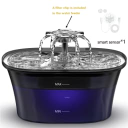 2.5L USB Pet Water Feeder Automatic Smart Drinker Water Auto Feeder Bowl Cat Dog Drinking Fountain Water Fountain(No 5V 1A Plug