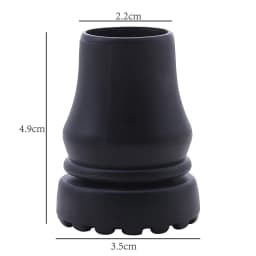 16-22mm Antiskid Walking Stick Crutch Cane Bottom Pads Cover Protector Climbing Hiking Trekking Pole Tip
