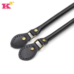2PCS Bag Strap Genuine Leather DIY Handmade Handles for Crossbody Replacement Shoulder Handbag Wallet Handle 40cm