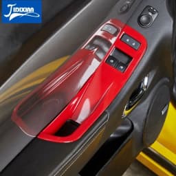 JIDIXIAN Car Window Lift Button Panel Decoration Cover for Chevrolet Camaro 2010 2011 2012 2013 2014 2015 Interior Accessories