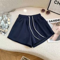 Cotton Drawstring Wide Leg Shorts for Women High Waist Loose Casual Jogging Shorts Y2K Summer Streetwear All Match Baggy Shorts