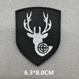 3D Tactical Patches IR Reflective Badge on Backpack Vest Clothing DIY Morale Tactical Badges Hook&Loop Laser Cut Supplies