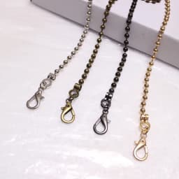 60/120cm Ball Handbag Metal Chains Shoulder Bag Strap DIY Purse Chain Gold Silver Bronze Black Handles Bag Accessories Chain