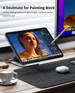 KUXIU X33 PRO MAX iPad Magnetic Charging Stand for iPad Pro 11/12.9/13 inch M4/iPad Air 11/13 inch M2 M3 Foldable Tablet Holder