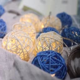 2M/6M/10M Rattan Ball String Light USB/Battery Box Party Christmas Wedding Holiday Light Home Garden Patio Party Fairy Light