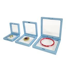 Jewelry Display Elastic Box Transparent PE Film Ring Earring Case Bracelet Necklace Storage Box Non-oxidized for Jewelry 1 Pcs