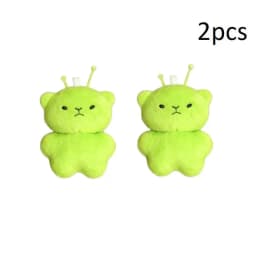 Party Gift Alien Cat Plush Toy Cartoon Stuffed Animal Keychain Accessories Creative Ugly Cute Backpacks Pendant