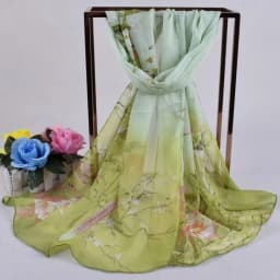 Spring New Lucky Bird Women's Chiffon Long Silk Scarf Headscarf Scarf Beach Scarf Small Gift