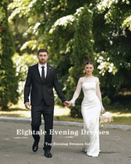 Eightale Boho Wedding Dresses Strapless Lace Long Sleeves Satin Customized Mermaid Bridal Gowns vestidos de novia