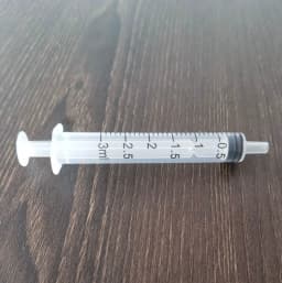 5Set 3ml Syringe with 18GA 1.5' Blunt Tip Needle With Clear Tip Cap For Glue Kit For Mixing Liquids Gels Glues