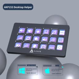 Ajazz AKP03E/153E Desktop Helper Desk Console Panel Controller Programmable Macro Custom Button Mini Keyboard Multiple Scenario