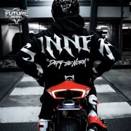 Mens Hoodie Gothic Sinner Reflective Letter Print Sweatshirt Harajuku Unisex Loose Fit Hooded Casual Streetwear Fashion Trend