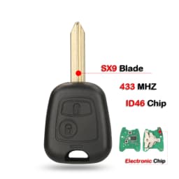jingyuqin Remote Car Key 433mhz ID46 For aygo Peugeot 106 107 206 306 307 207 407 Partner For Citroen C1 C2 C3 C4 Saxo Picasso