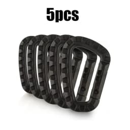 5/10/15/20pcs Tactical D-Shape Plastic Carabiner With Hard Spring Snap Clip ITW Keychain Gear Hook For Outdoor Camping Tools