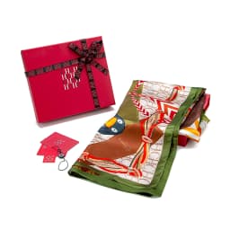 CH Iconic Vintage Pattern Scarf Elegant Design Gift Box Set 2026 New Arrival Women Fashion Accessory Soft Comfortable
