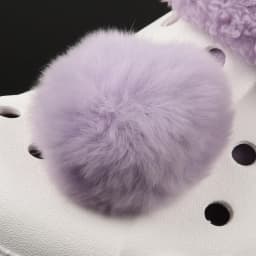 Single Sale Real Fur Pompom Fluffy Shoe Charms Multi-color Plush Ball Shoes Accessories Boys Girls Garden Sandals Decorations