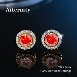 100% Moissanite S925 Sterling Silver Stud Earrings For Women And Men With 2 Certificates Pass Diamond Tester Pen Fine Jewelry