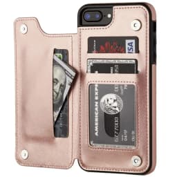 For iPhone 11 Pro XR XS Max 6s 7 8 Plus SE 2020 Wallet Case Luxury Slim Fit Premium Leather Card Slots Shockproof Flip Shell