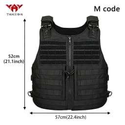 YAKEDA Adjustable Shoulder Strap Quick Release Buckle Hunting Tank Top MOLLE Expansion with Hidden Pocket