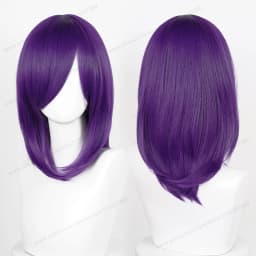 Anime 40cm Medium Basic Synthetic Bang Blond Cosplay Wig Black White Red Pink Green Brown Gold Blue Women Heat Resistant Hair