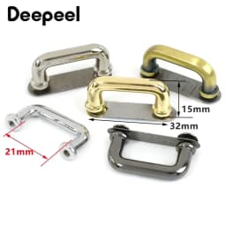 5/10/20Pcs 21mm Metal D-ring Buckles Arch Bridge with Screws Clasp Bag Handle Strap Connector Buckle Hardware Accessories