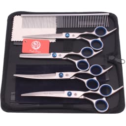 Dog Grooming Scissors Purple Dragon 6" 7" Stainless Pet Beauty Scissors Cutting Scissors Thinning Shears Curved Scissors Z3001