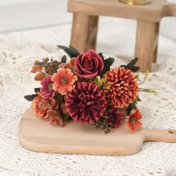 Artificial Flowers Autumn Roses Silk Hydrangea Daisies Home Table Bouquet Decoration Wedding Bridal Christmas Fake Flower Decor