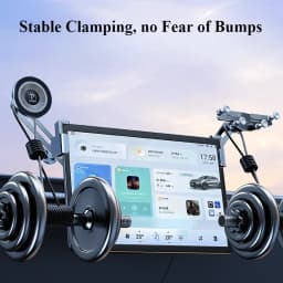 Hipacool Dual-position Car Screen Phone Holder Bracket Metal 360° Adjustable Stand for Tesla Model 3 Highland Y Car Accessories