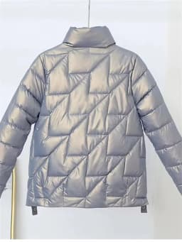 2025 New Glossy Down Cotton Jackets Women Winter Parkas Female Stand Collar Casual Warm Short Puffer Jacket Snow Outwear