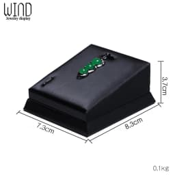 Black PU Leather Jewellery Ring Earrings Stand Holder Set Jewelry Pendant Necklace Chain Chokers Display Bust Bangle Organzier