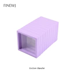 Lot of 10pcs 3D Floating Frame Display Stand Gift Ornament Organizer PE Film Anti-Oxidation Medallions Coin Jewelry Storage Box