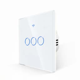 White Black 1/2/3 Gang 2Way RF433MHZ Wifi Touch Switch Smart Home Wall Light Support Alexa Tuya App Remote