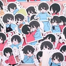 36pcs Cute Little Couple's Hand-book Sticker Hand-book Characters Korean Wind Ins Wind Diy Photo Album Mobile Phone Material