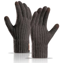 Man Autumn Winter Keep Warm Touch Screen Not Bloated Elasticity Knitted Gloves Solid Simple Style Fashion Letter Cycling Drive