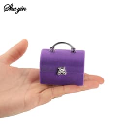 1 Piece Small Jewelry Box Velvet wedding Ring box Necklace Display Box Cute Bear Gift box Container Case for Jewelry Packaging